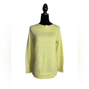 Loft Stitchy Boatneck Lemon Yellow
Sweater Size Small